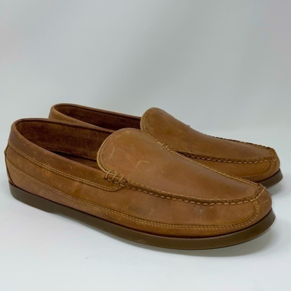L.L. Bean Men’s Casco‎ Bay Boat Mocs, Venetian Brown Size 14 EE